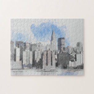 New York City Manhattan Skyline Puzzle