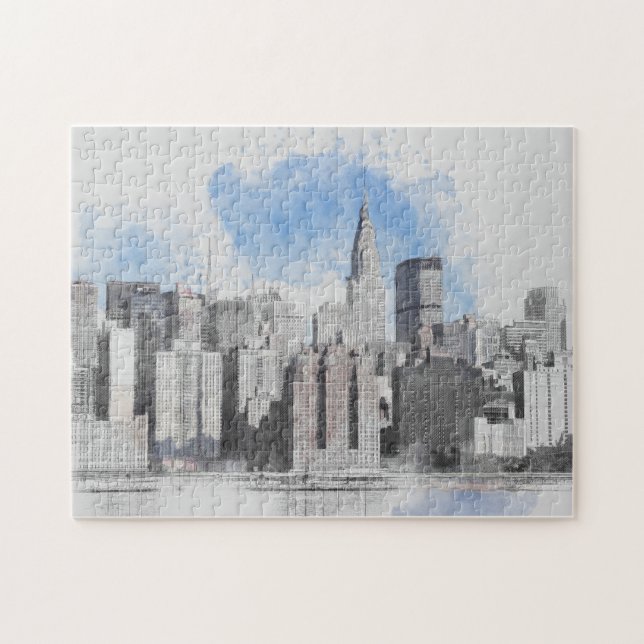 New York City Manhattan Skyline Puzzle (Horizontal)