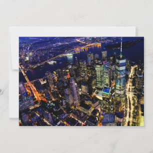 New York City, Manhattan, USA City of the night