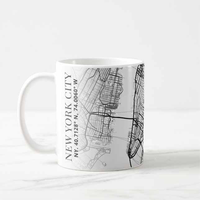 New York City Map | Tasse des Kaffees (Links)