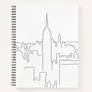 New York City Minimal Line Notizbuch