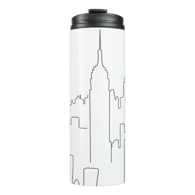 New York City Minimal Line Thermosbecher (Vorderseite)