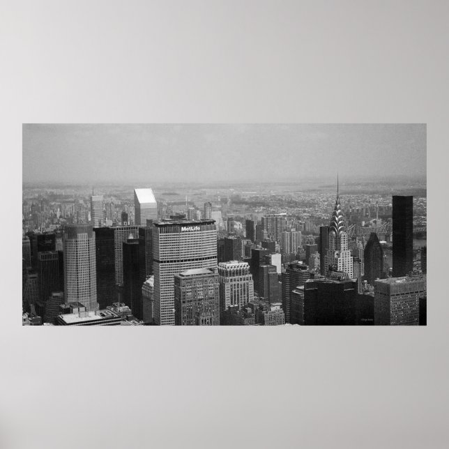 New York City mit Chrysler-Gebäude II Poster (Vorne)