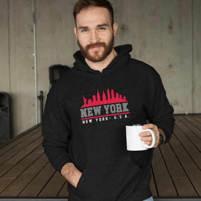 New York City Modern Skyline Hoodie (Von Creator hochgeladen)