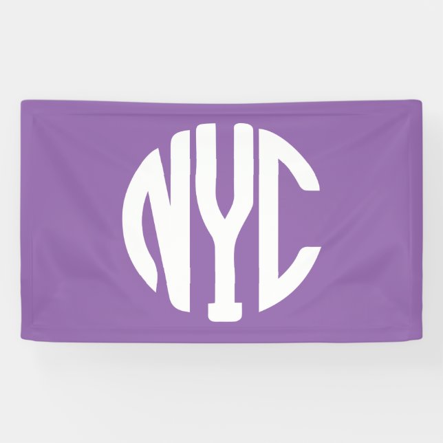 New York City Monogramm Banner (Horizontal)