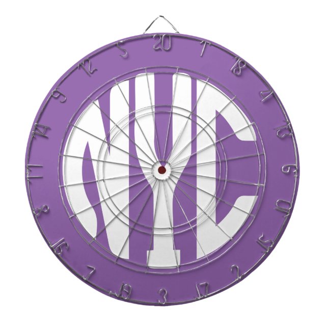 New York City Monogramm Dartscheibe (vorne)