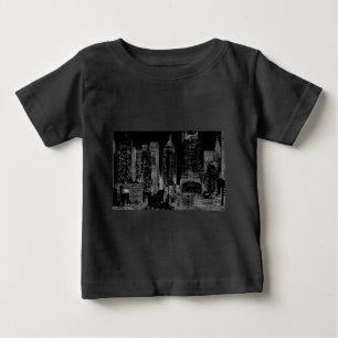 New York City Nacht Baby T-shirt