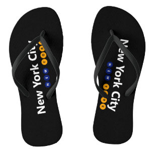 New York City, New York drehen Reinfälle um Flip Flops
