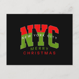 New York City New York Frohe Weihnachten Reise Ges Begleitkarte