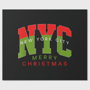 New York City New York Frohe Weihnachten Reise Ges Geschenkpapier