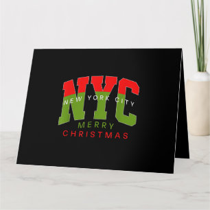 New York City New York Frohe Weihnachten Reise Ges Karte