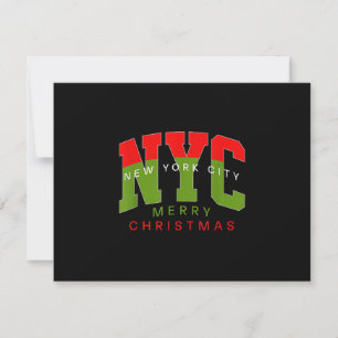 New York City New York Frohe Weihnachten Reise Ges RSVP Karte