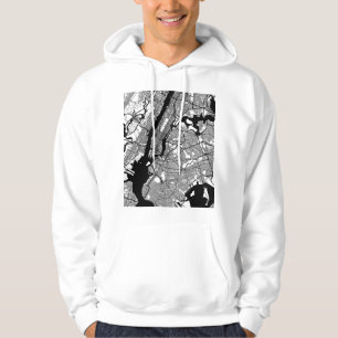New York City New York Karte Hoodie