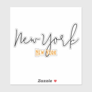 New York City, New York Souvenir Aufkleber