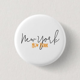 New York City, New York Souvenir Button