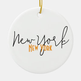New York City, New York Souvenir Keramik Ornament