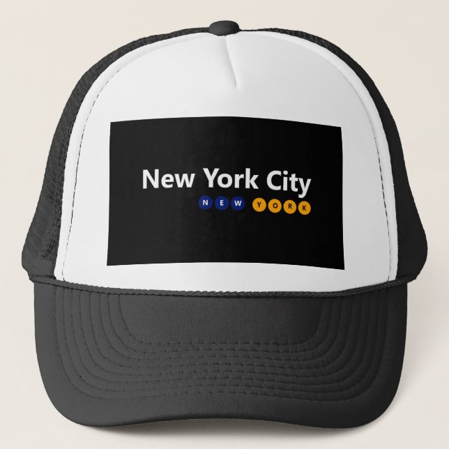 New York City, New York Trucker Hat Truckerkappe (Vorderseite)