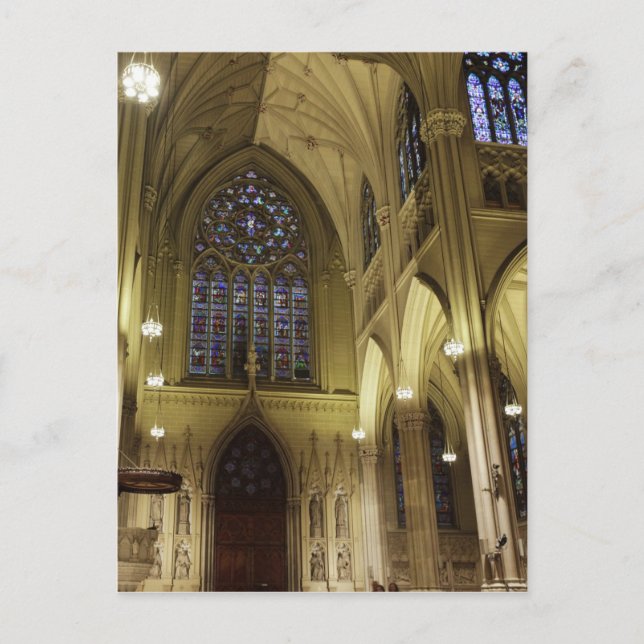 New York City, New York, USA. Saint Patricks 2 Postkarte (Vorderseite)