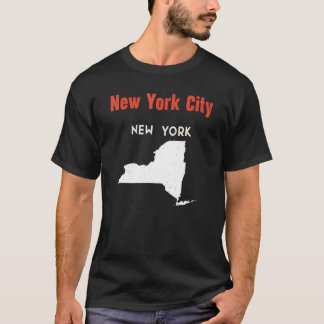 New York City New York USA Staat America Travel Ne T-Shirt
