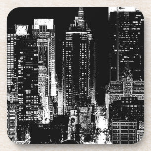 New York City Night Getränkeuntersetzer
