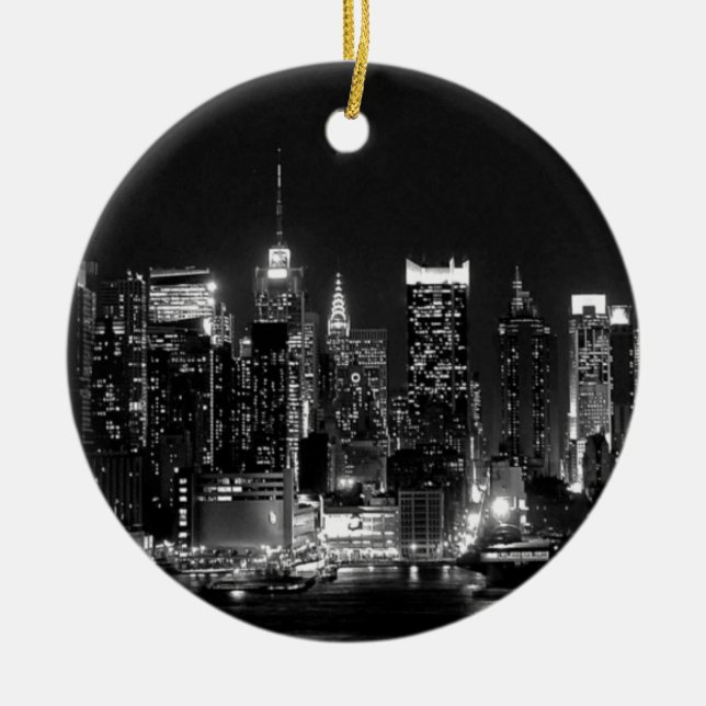 New York City Night Keramikornament (Vorne)