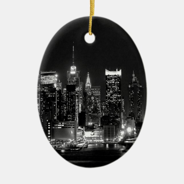 New York City Night Keramikornament (Vorne)