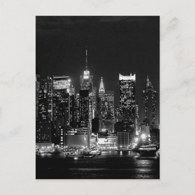 New York City Night Postkarte (Vorderseite)
