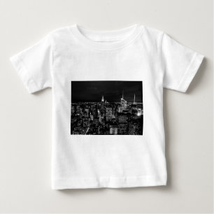 New York City Night Skyline Baby T-shirt