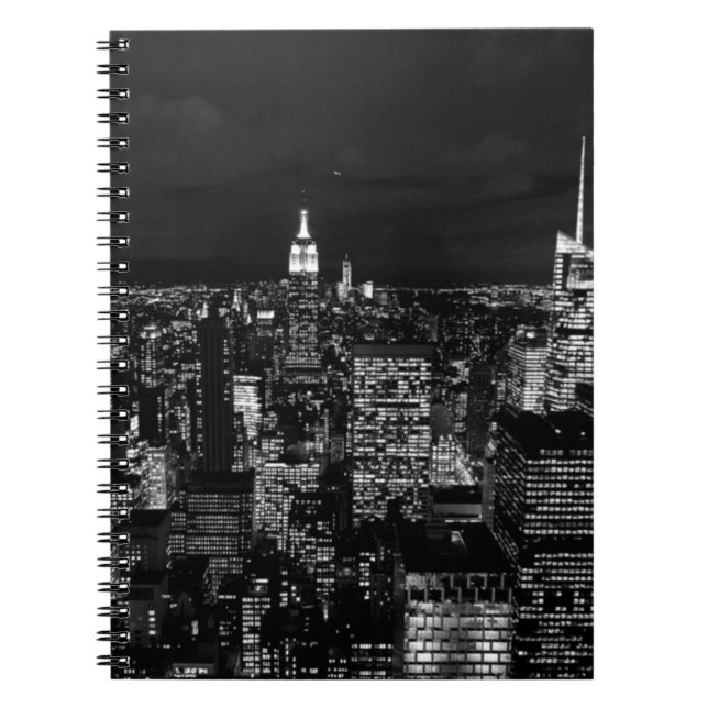 New York City Night Skyline Notizblock (Vorderseite)