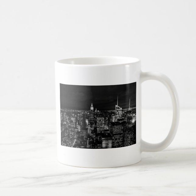 New York City Night Skyline Tasse (Rechts)