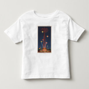 New York City, NY - Fallschirmabsprung an der Welt Kleinkind T-shirt