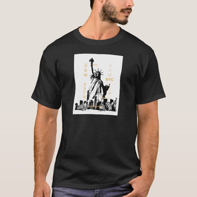 New York City Ny Nyc Statue of Liberty T-Shirt (Vorderseite)