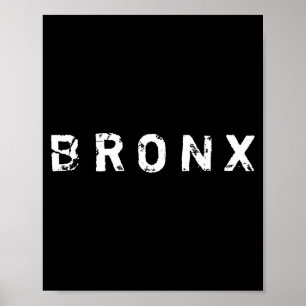 New York City Nyc Bronx Retro Clic Schwarz Wert Poster