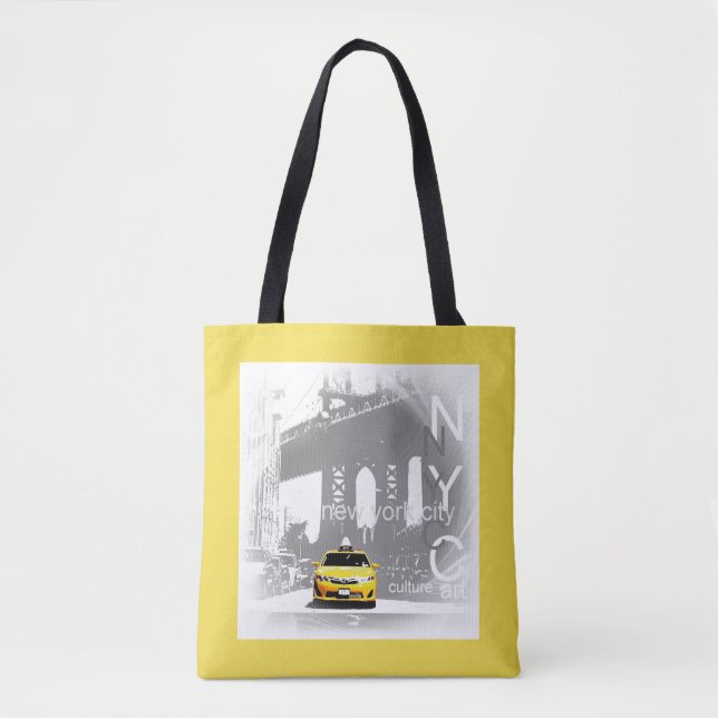 New York City Nyc Brooklyn Yellow Taxi Elegant (Vorderseite)