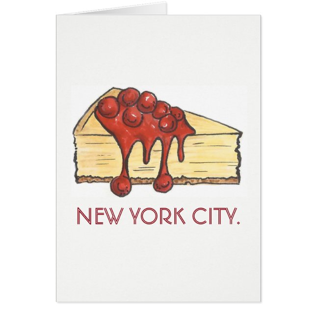 New York City NYC Cherry Cheesecake Slice (Vorne)