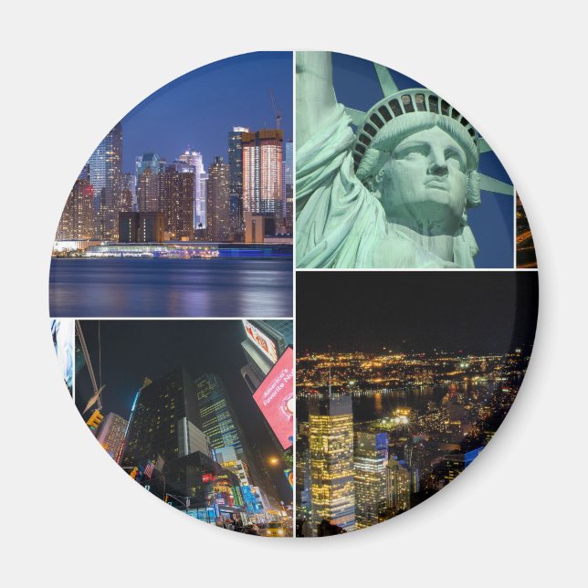 New York City NYC Collage Foto City City Magnet (Vorne)