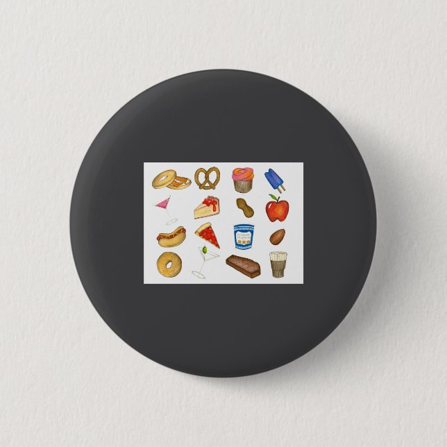 New York City Nyc Essen Zza Bagel Steak _1  Button (Vorderseite)