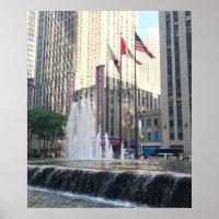 New York City NYC Fountain Sixth Avenue Fotografie