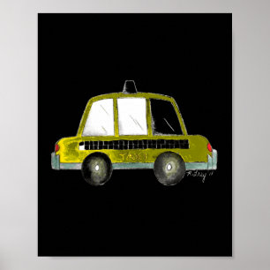 New York City Nyc Gelbes Taxi Geburtstagsfeier Poster
