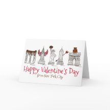 New York City NYC Happy Valentine's Day Card