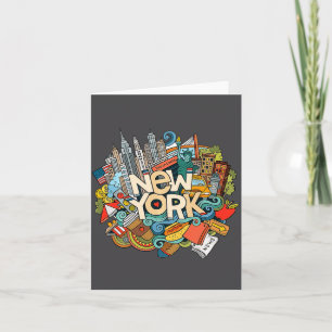 New York City Nyc ikonische Skyline großes Geschen Karte