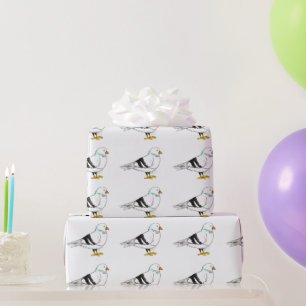 New York City NYC Manhattan Pigeon Bird Seagull Geschenkpapier