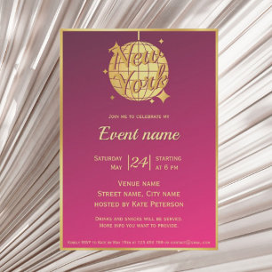 New York City NYC Party Event Bachelorette Einladung