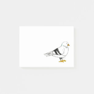 New York City NYC Pigeon Bird posten Post-it Klebezettel