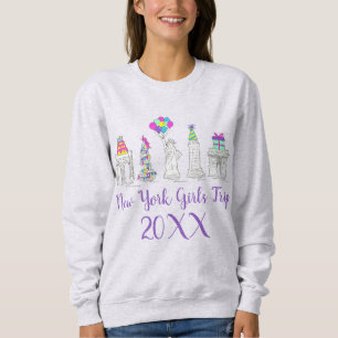 New York City NYC Sehenswürdigkeiten Geburtstagspa Sweatshirt