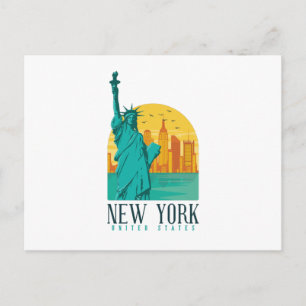 New York City, NYC Skyline Postkarte