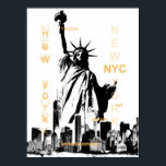 New York City nyc Statue of Liberty Pop Art Poster<br><div class="desc">New York City nyc Statue of Liberty Pop Art</div>