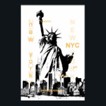 New York City nyc Statue of Liberty Pop Art Poster<br><div class="desc">New York City nyc Statue of Liberty Pop Art</div>