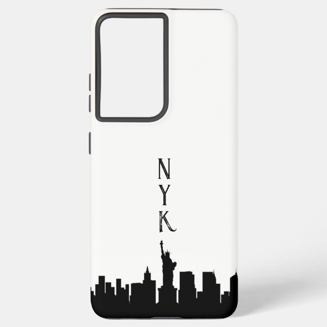 New York City NYC Text Phone Case Samsung Galaxy Hülle (Rückseite)