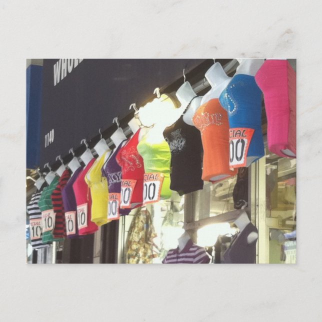 New York City NYC Wholesale District Closing Sale Postkarte (Vorderseite)